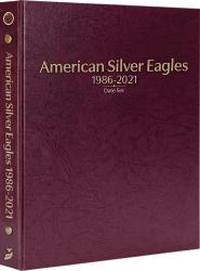 Whitman Prestige Coin Album - American Silver Eagles: 1986-2021 Date Set (Burgundy)