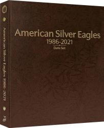Whitman Prestige Coin Album - American Silver Eagles: 1986-2021 Date Set (Brown)