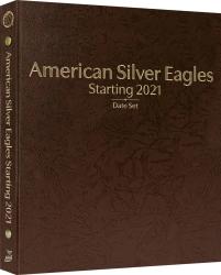 Whitman Prestige Coin Album - American Silver Eagles: Starting 2021 Date Set (Brown)