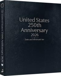 Whitman Prestige Coin Album - United States 250th Anniversary Collection: 2026 Date & Mintmark Set -- Black