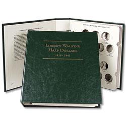 Littleton Album Liberty Walking Half Dollars 1916-1947