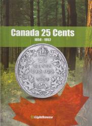 Lighthouse Vista Book Canada 25 Cents Album, 1858-1952