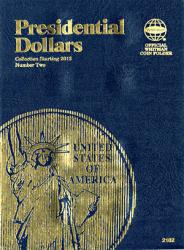 2 Folder Whitman Presidential Dollars 2012 Blue Push Coin Book 2276 Vol 