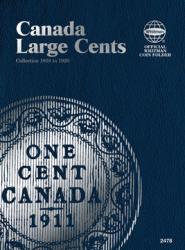 Whitman Folder 2478: Canadian Large Cents, 1858-1920