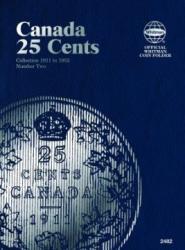 Whitman Folder 2482: Canadian 25 Cents Vol 2, 1911-1952