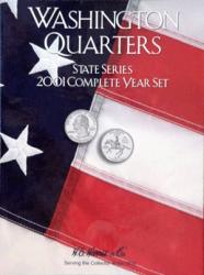 HE Harris Folder 2584: Complete Year Set Quarters, 2001