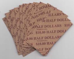 Flat Coin Wrappers - Half Dollar Size