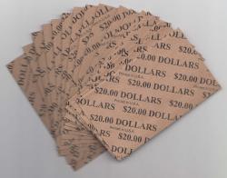 Flat Coin Wrappers - Large Dollar Size