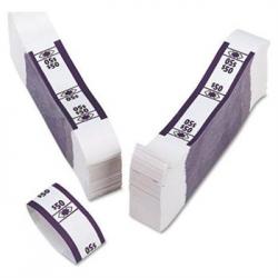 SecureIT Currency Bands -- $50 -- Deep Purple -- Bundle of 1000