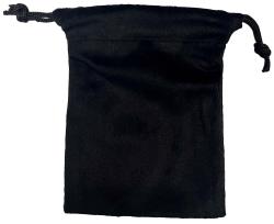 Premium Velvet Drawstring Pouch -- 3 x 4 1/4 (Slab Size) -- Black