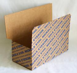NF String & Son Roll  Security Boxes -- $100 Nickels - Blue