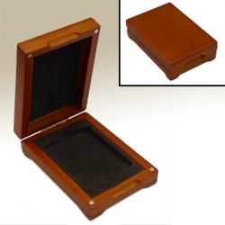 Coin Collection Storage Display Wood Box Case 3 Certified Slabs US Safe Deposit 