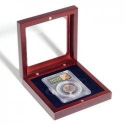 Lighthouse Mahogany Style Slab Box -- 1 Slab -- Glass Top