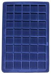 Lighthouse Blue Coin Tray -- 40 Spaces -- 33x33mm (Set of 2)