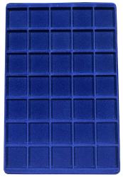 Lighthouse Blue Coin Tray -- 35 Spaces -- 39x39mm (Set of 2)