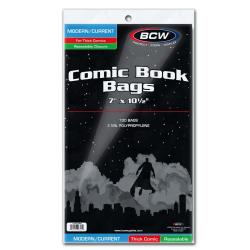 BCW Modern/Current Thick Comic Book Bags (Resealable)