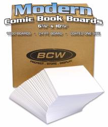 BCW Modern Comic Backing Boards -- Case of 1000 (Bulk)