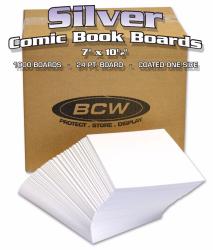 BCW Silver Comic Backing Boards -- Case of 1000 (Bulk)