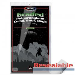 BCW Graded Comic Book Bags (Resealable) -- 9 x 14 -- Pack of 100