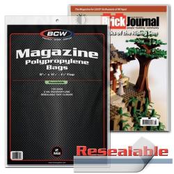 BCW Magazine Bags (Resealable) -- Pack of 100