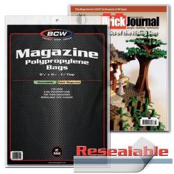 BCW Thick Magazine Bags (Resealable) -- Pack of 100