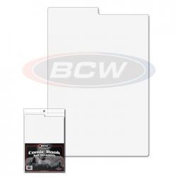 BCW Tall Comic Book Dividers -- Pack of 25 -- White