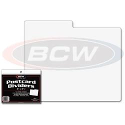 BCW Postcard Dividers -- Pack of 10 -- White