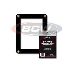 BCW Single Card Screwdown Holder -- Black Border