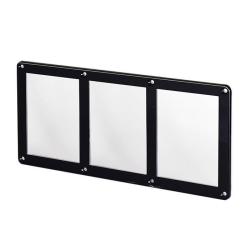 Guardhouse Screw Card Holder -- 35pt -- Black Border -- 3 Card