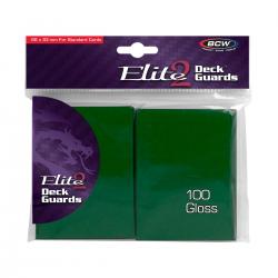BCW Elite2 Glossy Deck Guards -- Green