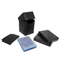 BCW Combo: Deck Box, Deck Guards, Inner Sleeves -- Black