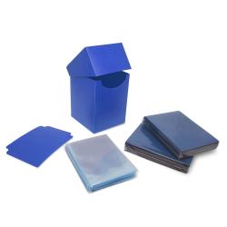 BCW Combo: Deck Box, Deck Guards, Inner Sleeves -- Blue