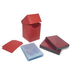 BCW Combo: Deck Box, Deck Guards, Inner Sleeves -- Red