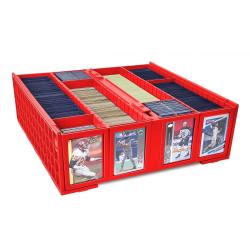 BCW Collectible Card Bin -- 3200 Count -- Red