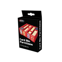BCW Collectible Card Bin Partitions -- Red