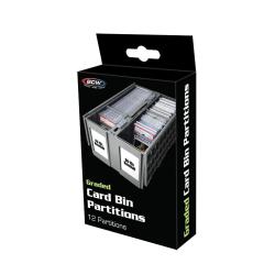 BCW Graded Card Bin Partitions -- Gray