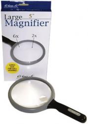 HE Harris Large 5-Inch Magnifier 2X-6X