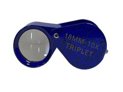 Fancy Color Triplet Loupe 10X -- Blue Lapis