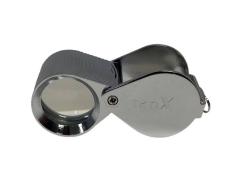 Diamond Cut Triplet Loupe, 21mm,  10X -- Silver