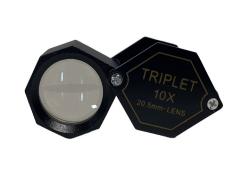 Economy Hexagon Loupe, 10X -- Black