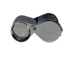 Diamond Cut Triplet Loupe, 18mm,  10X -- Silver