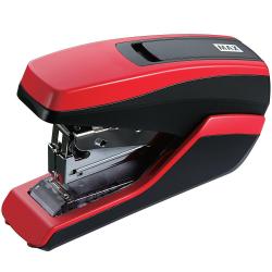 Max Flat Clinch Standard Half Strip Stapler--Red