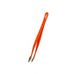 Prinz Standard Stamp Tongs -- 120mm -- Cranked Spade (Red Finish)