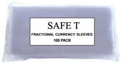 Safe T Vinyl Currency Sleeves - Fractional