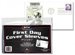 BCW Ultra Thin Sleeves -- First Day Cover -- Pack of 100