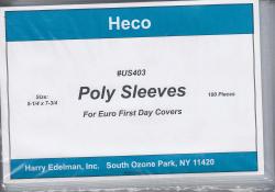 HECO Poly Philatelic Sleeves -- Euro Covers