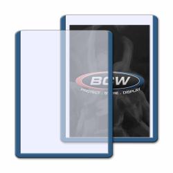 BCW Topload Holders -- Trading Card Blue Border (3 x 4) -- Pack of 25