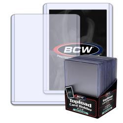 BCW Topload Holders -- Trading Card Thick 79pt (3 x 4) -- Pack of 25