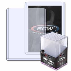 BCW Topload Holders -- Trading Card Thick 197pt (3 x 4) -- Pack of 10
