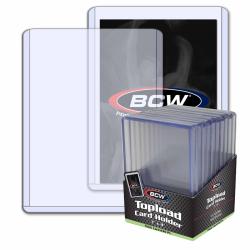 BCW Topload Holders -- Trading Card Thick 240pt (3 x 4) -- Pack of 10